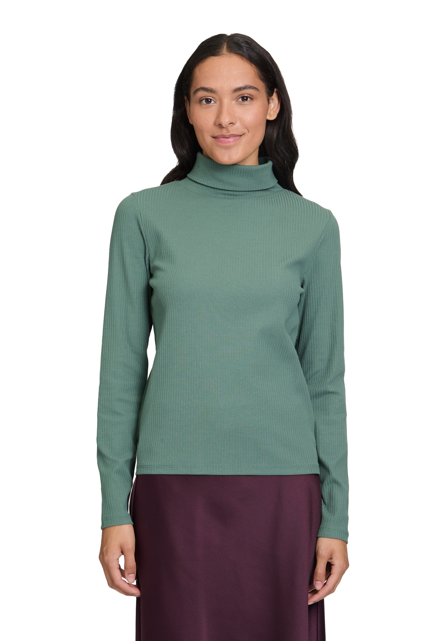 Langarmshirt - Rollkragen