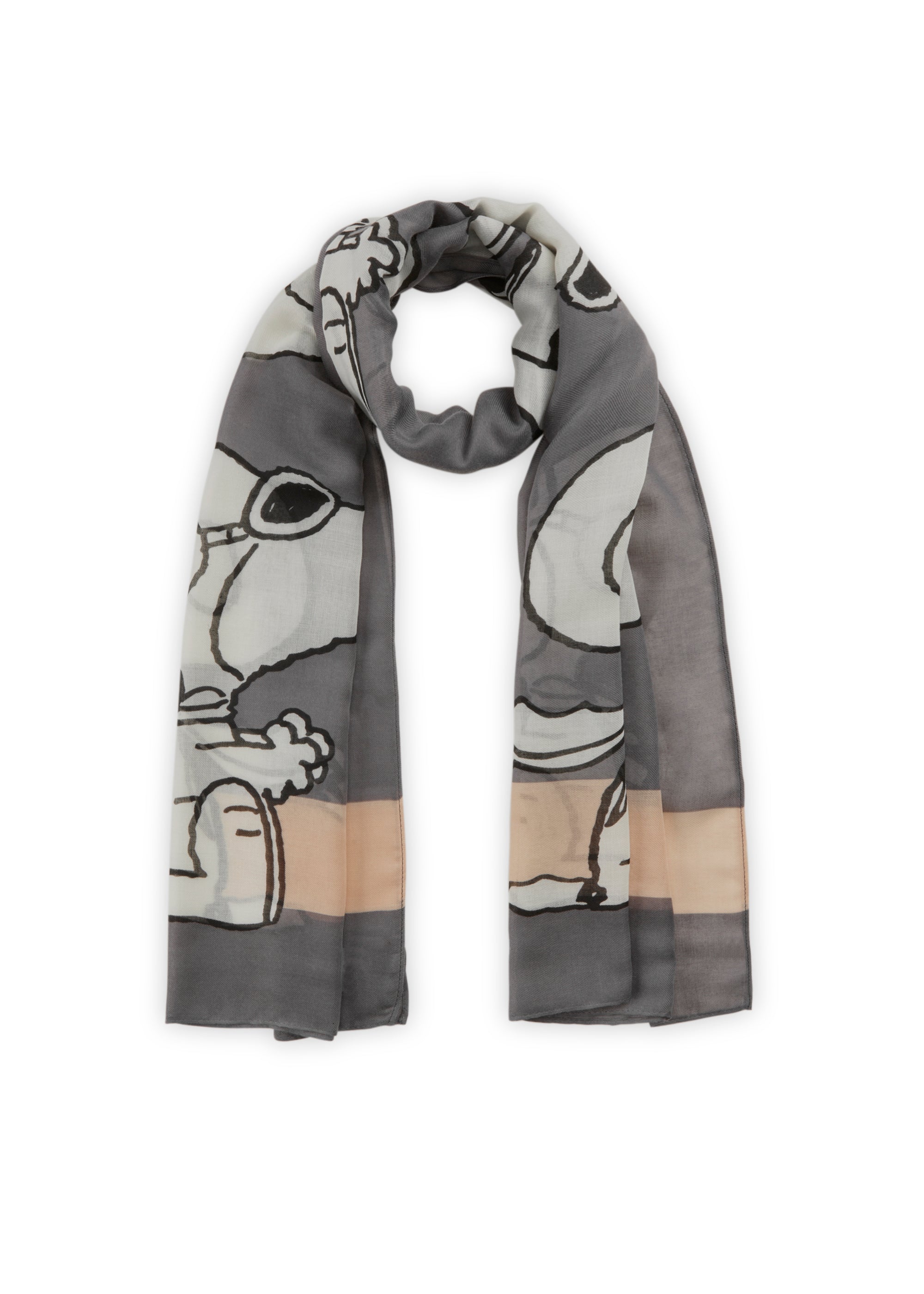 Schal - mit fahrendem Snoopy