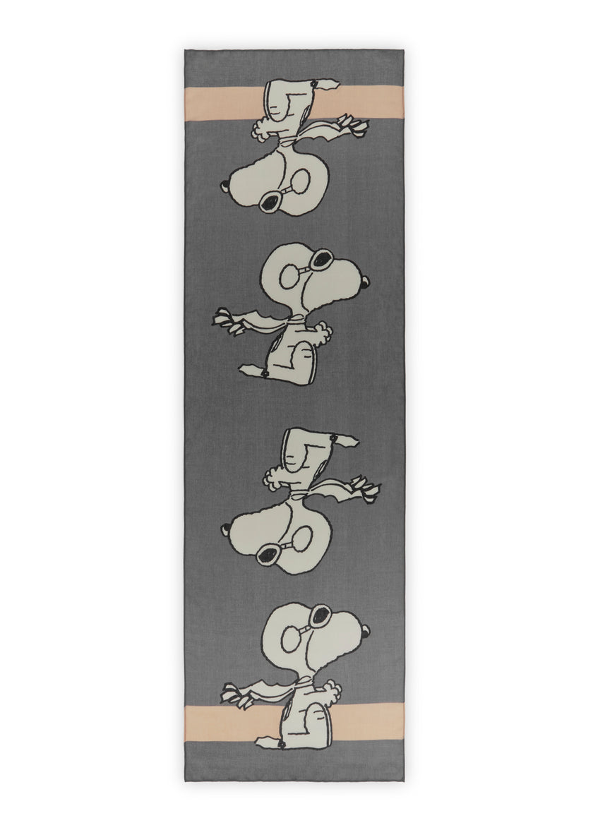 Schal - mit fahrendem Snoopy