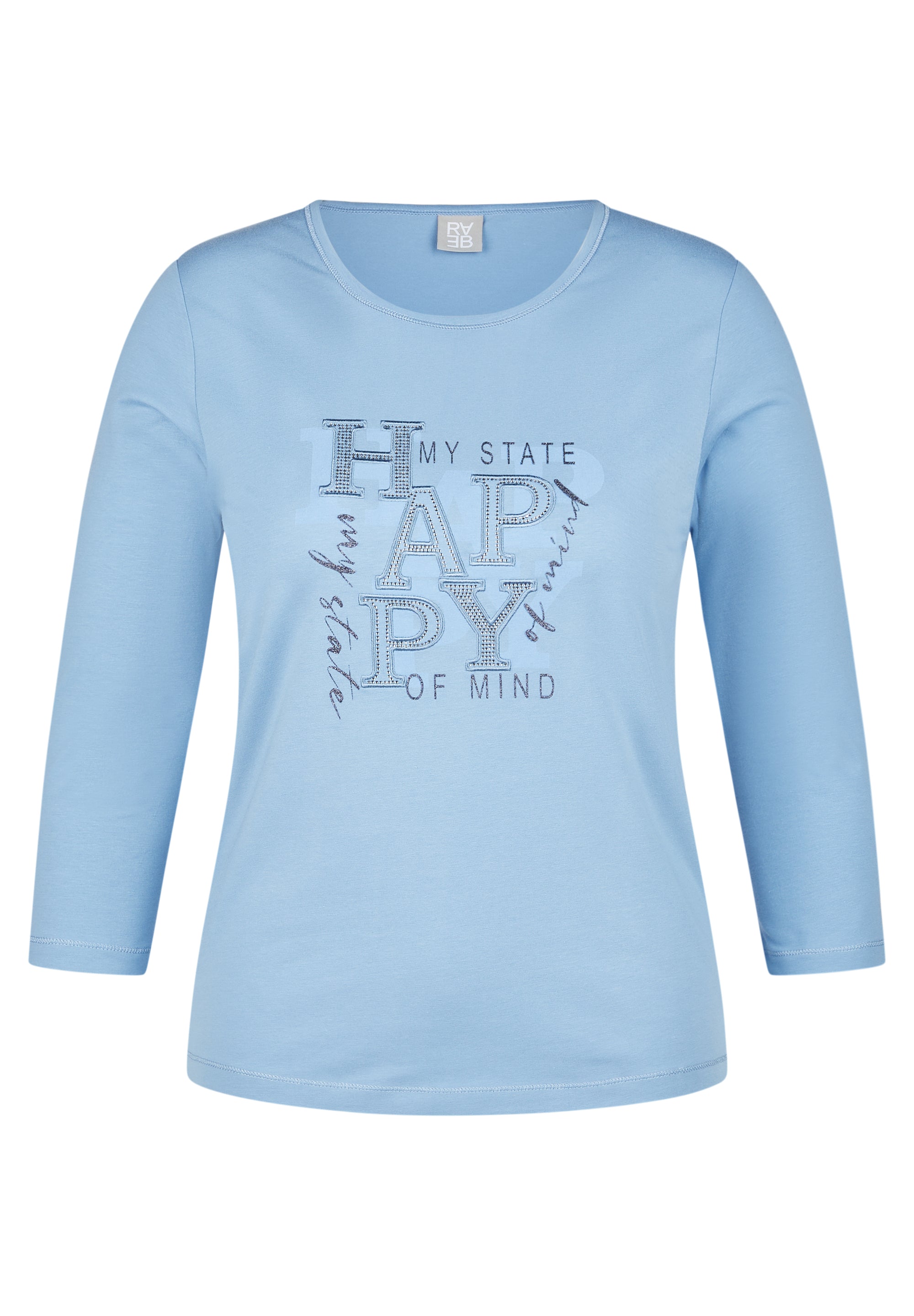 T-Shirt - 3/4 Arm - Nordic Blue