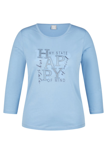 T-Shirt - 3/4 Arm - Nordic Blue