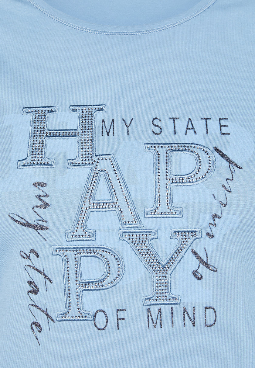 T-Shirt - 3/4 Arm - Nordic Blue