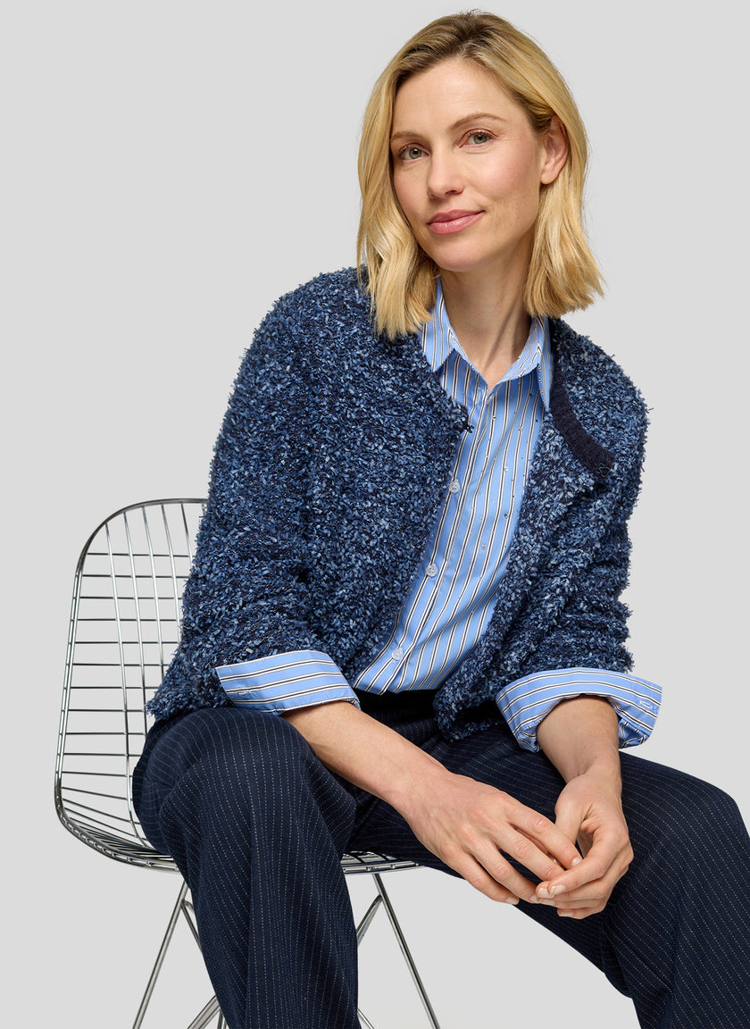 Strickjacke - Nordic Blue