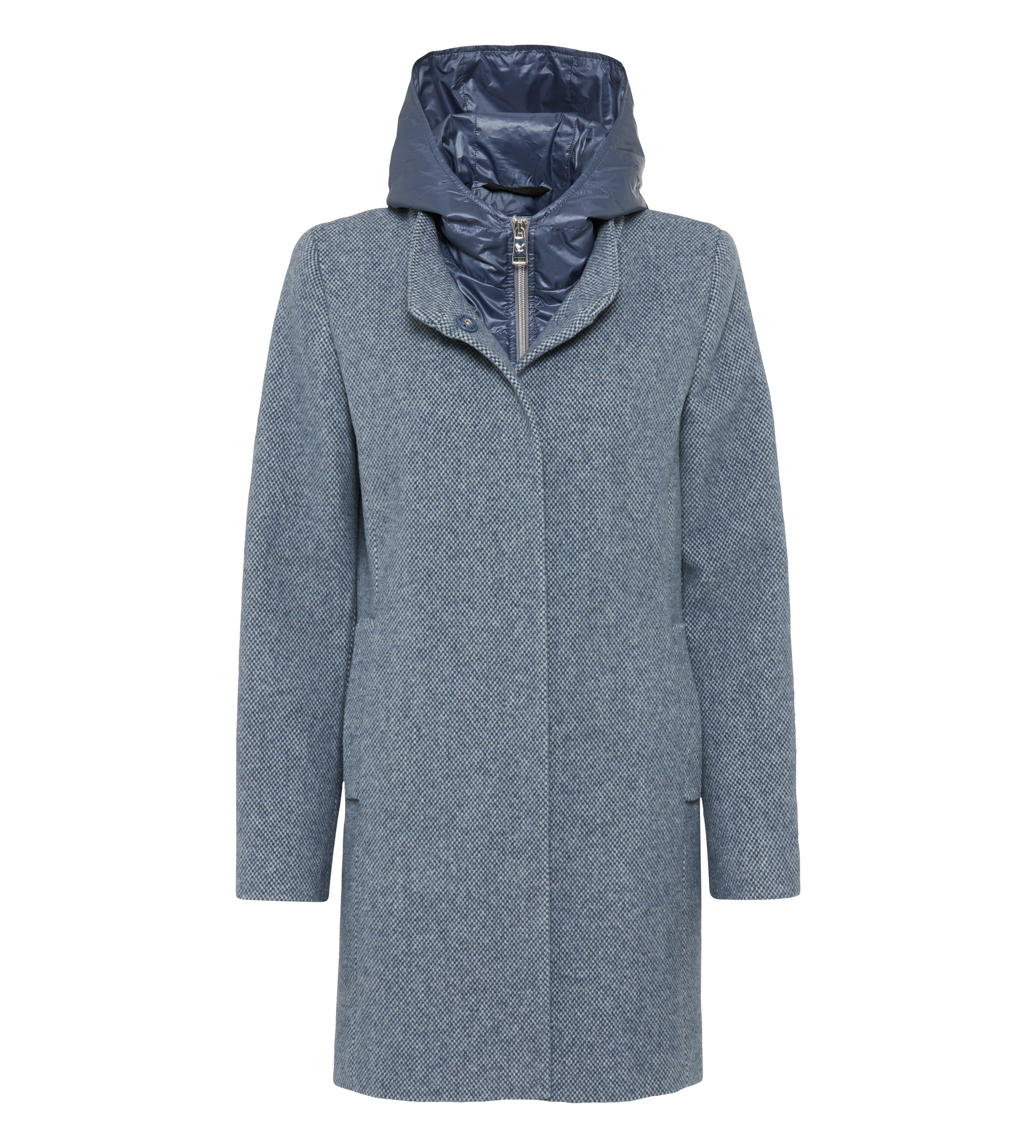 Wollkurzmantel - Kapuze