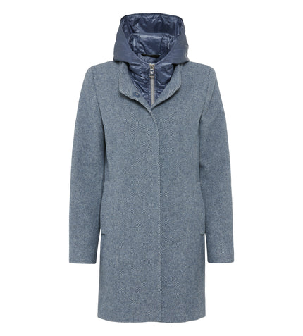 Wollkurzmantel - Kapuze