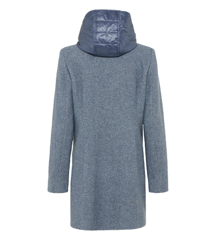Wollkurzmantel - Kapuze