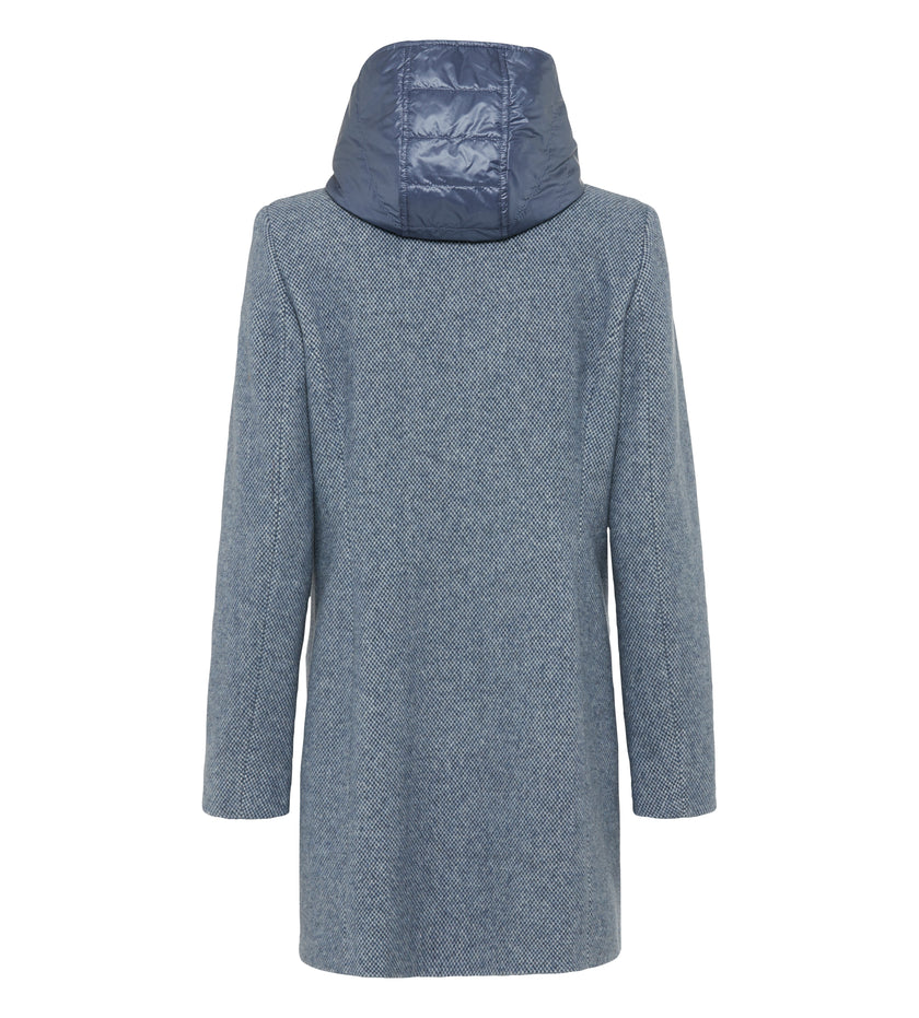 Wollkurzmantel - Kapuze