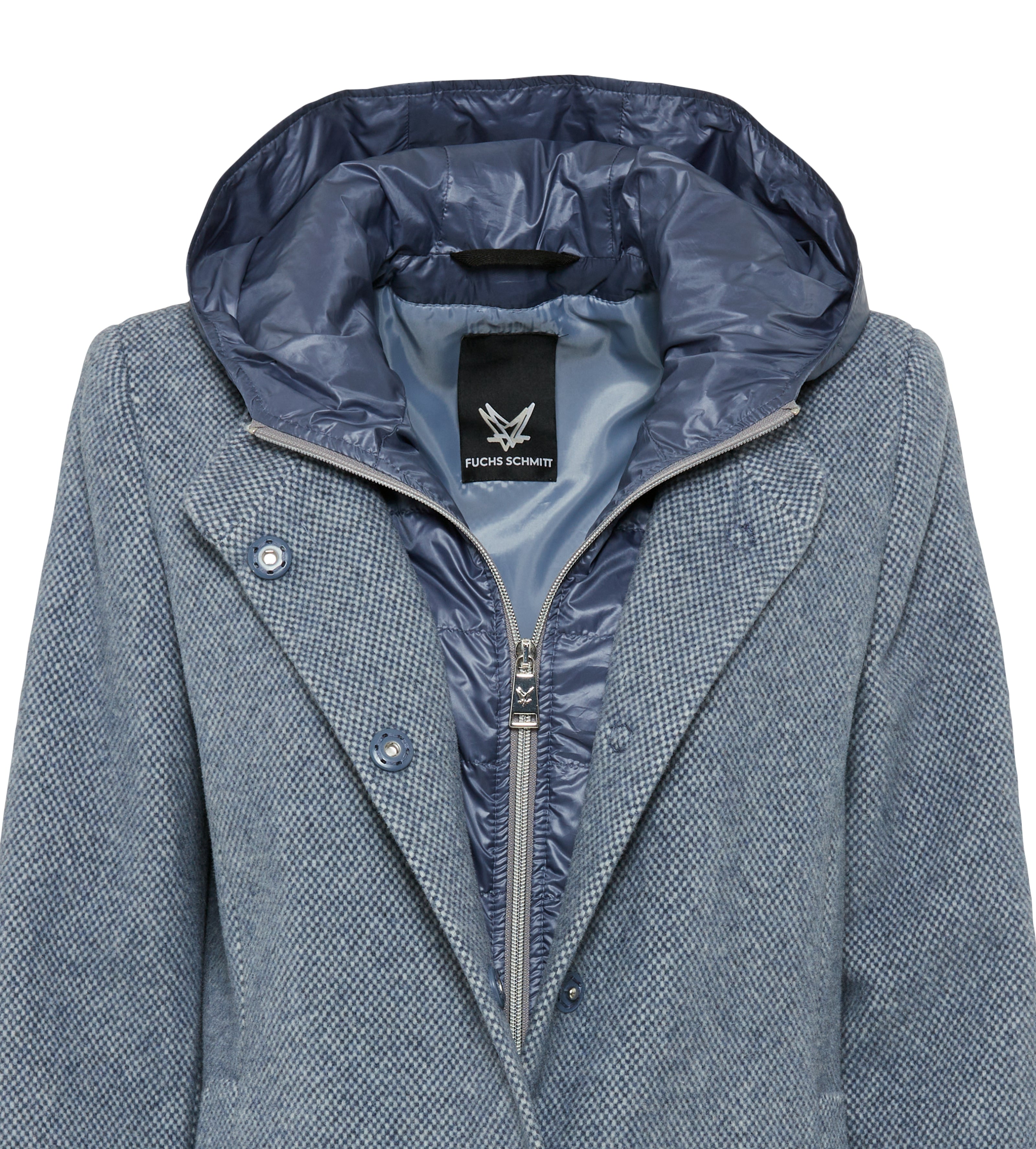 Wollkurzmantel - Kapuze