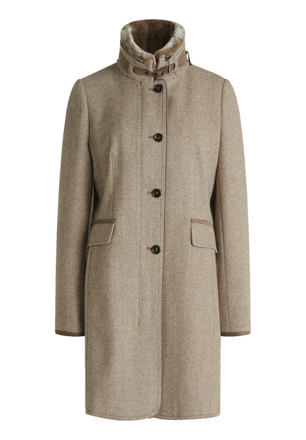 Wollmantel - Stehkragen