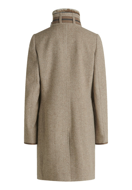 Wollmantel - Stehkragen