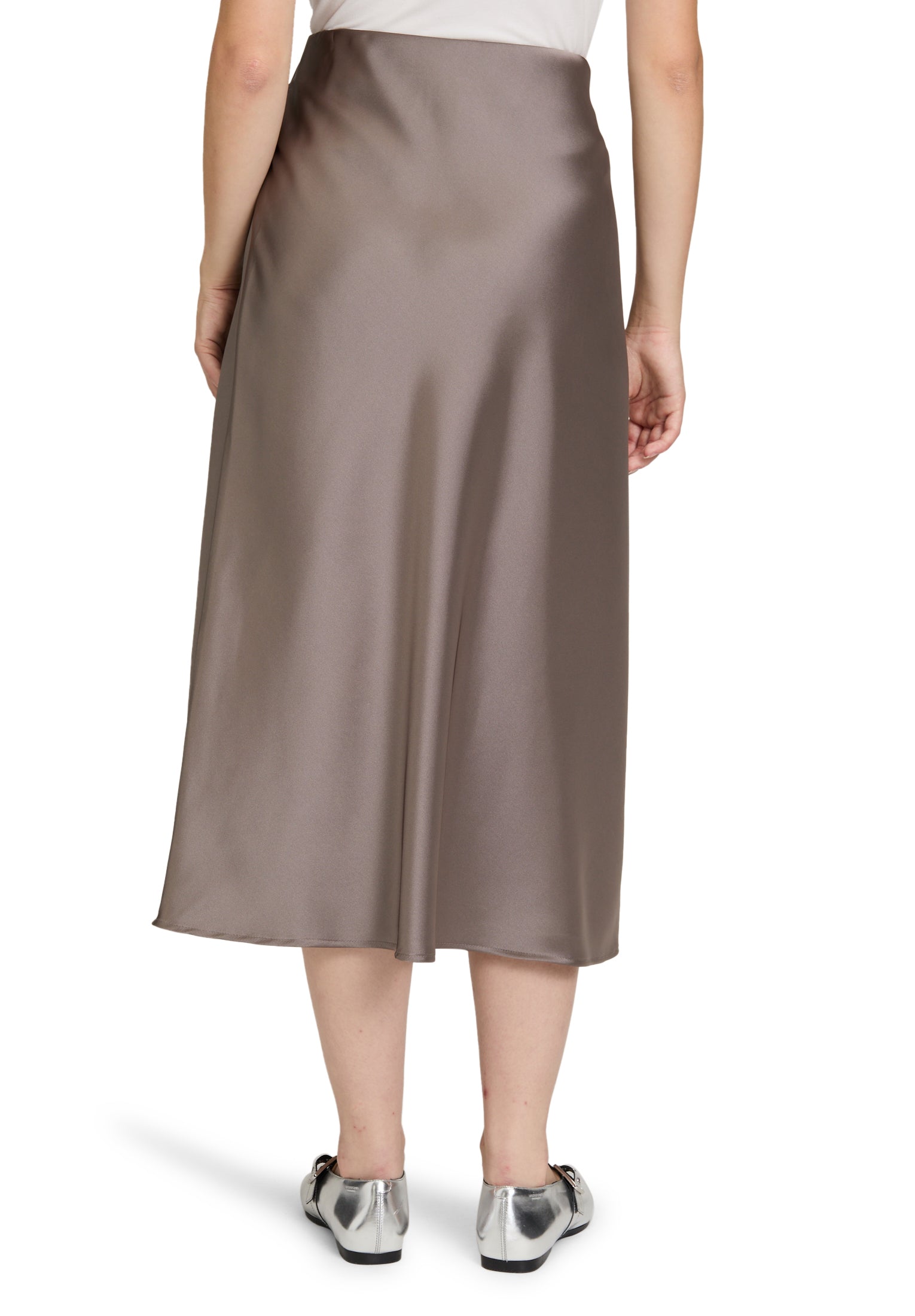 Satinrock - Midilänge