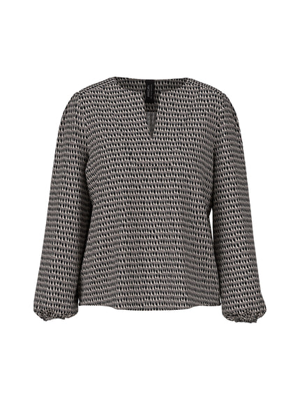 Viskosebluse - Sprinkles-Print