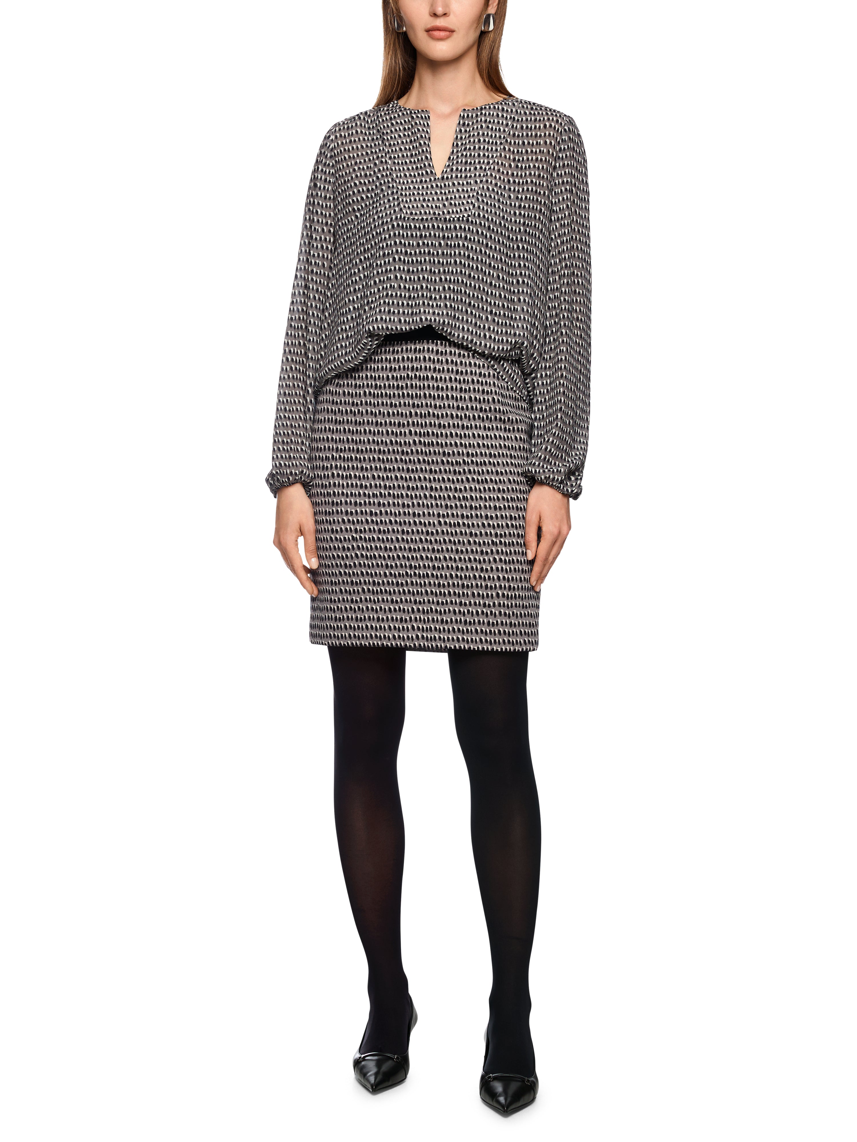 Viskosebluse - Sprinkles-Print