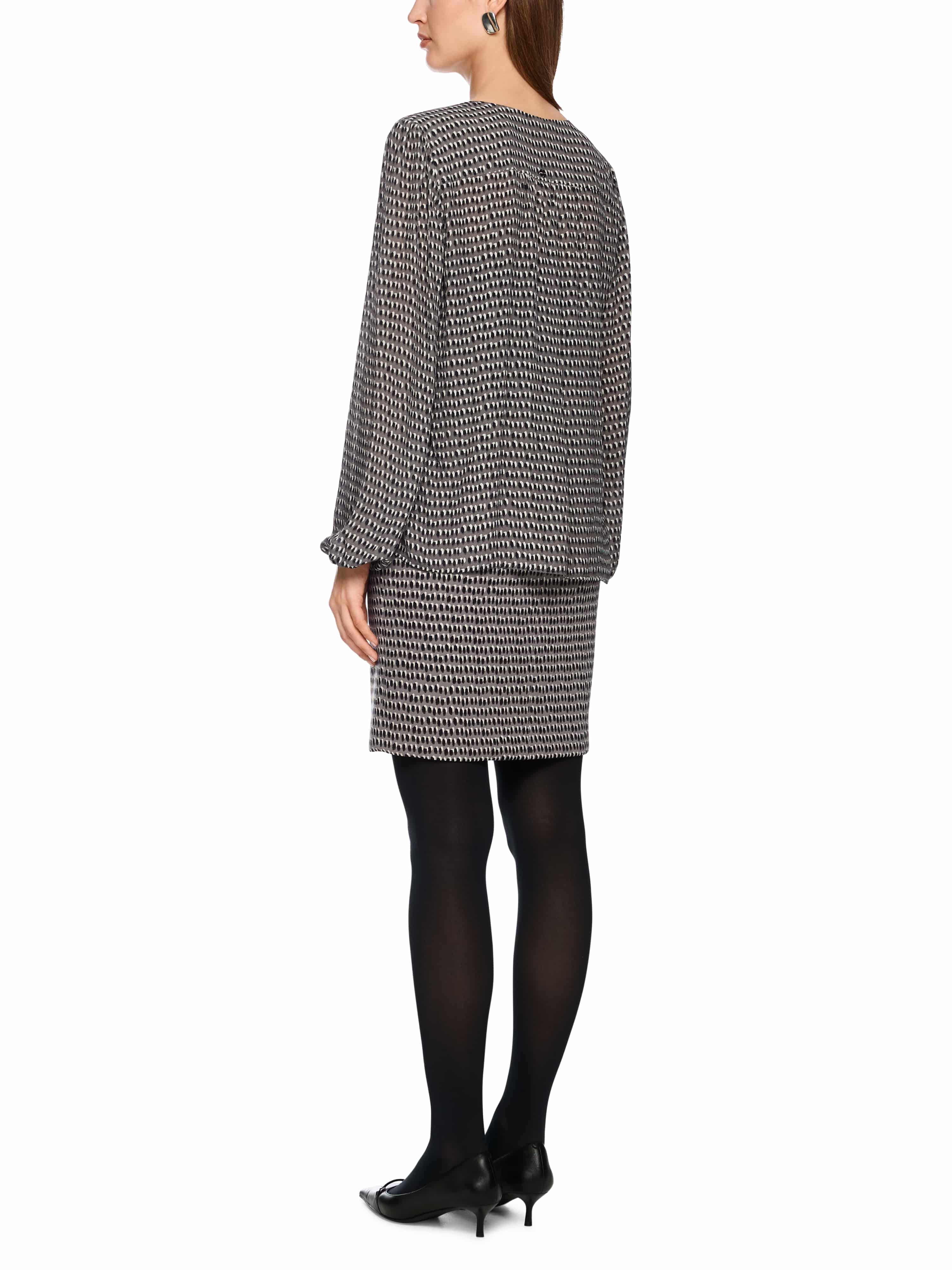 Viskosebluse - Sprinkles-Print