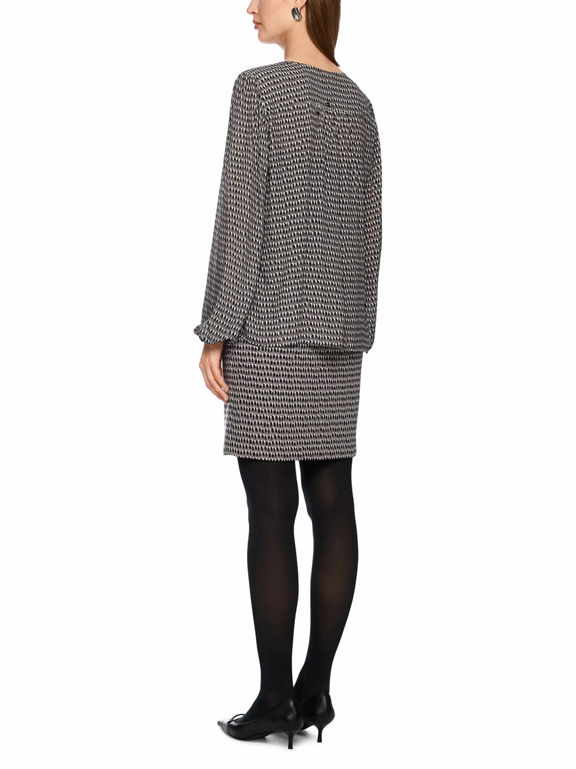 Viskosebluse - Sprinkles-Print