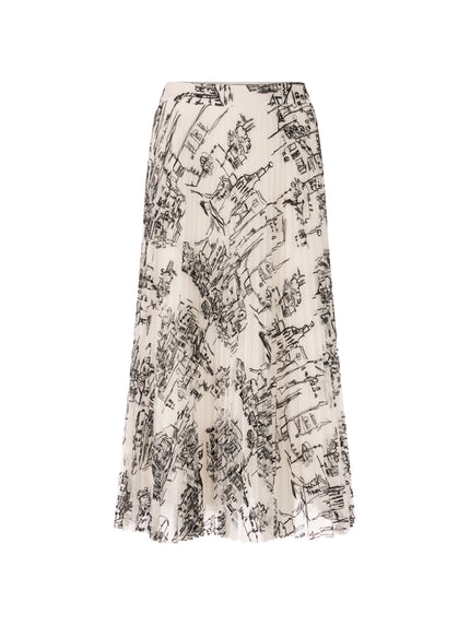 Plisseerock - City-Motiv