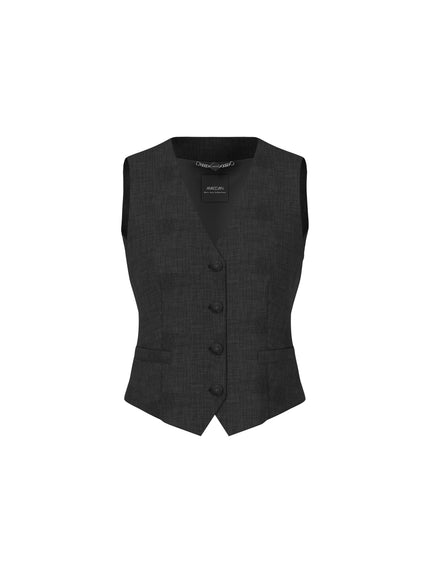 Taillierte Weste - Gürtel