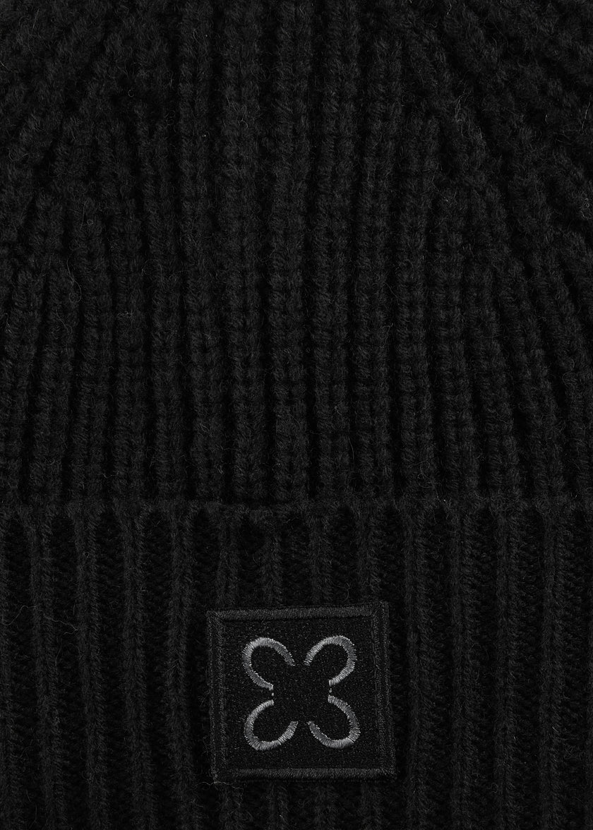 Mütze - Wollmischung - Rippenstrick