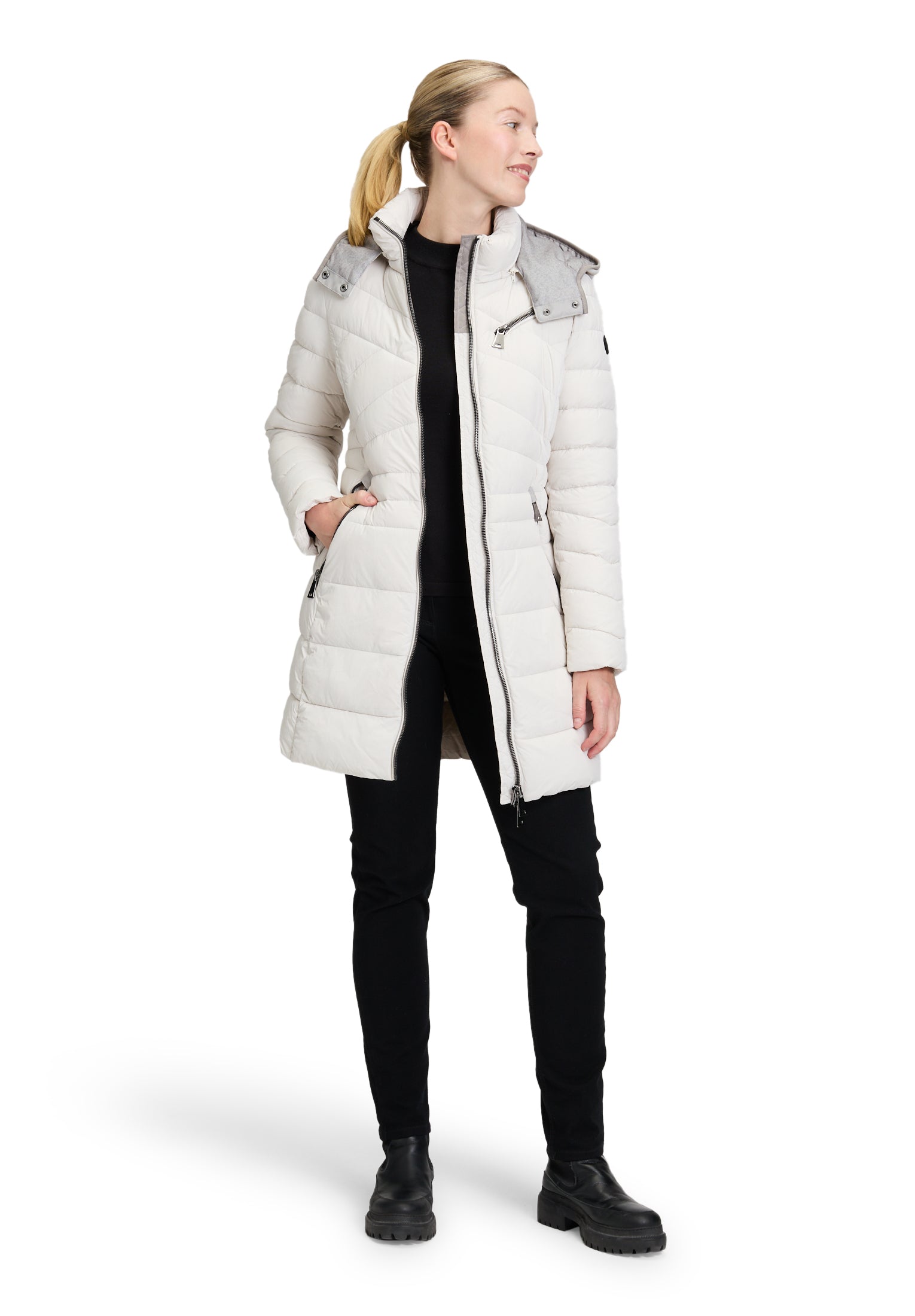 Steppmantel - Kapuze