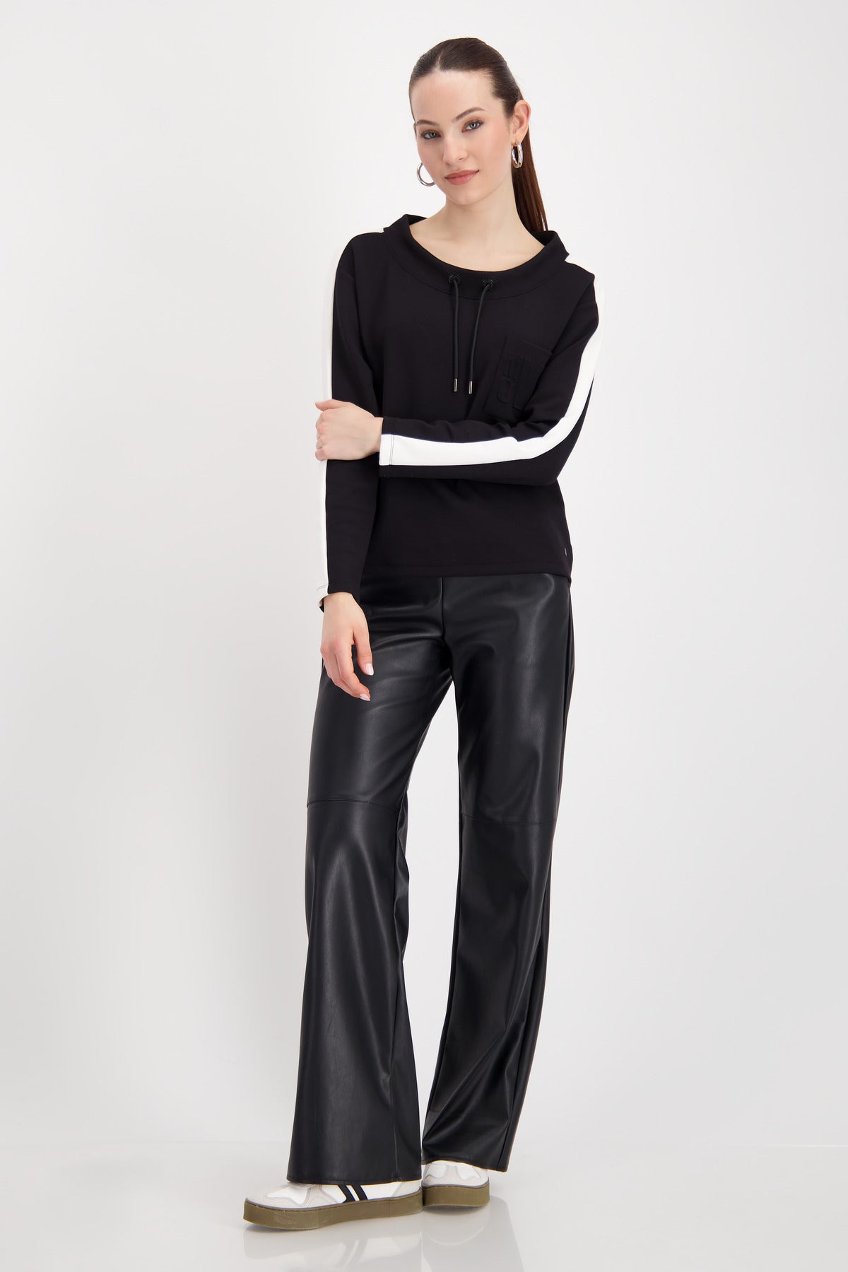 Sweatshirt - Stehkragen