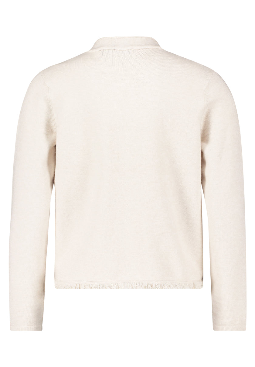 Strickjacke - Fransenbesatz
