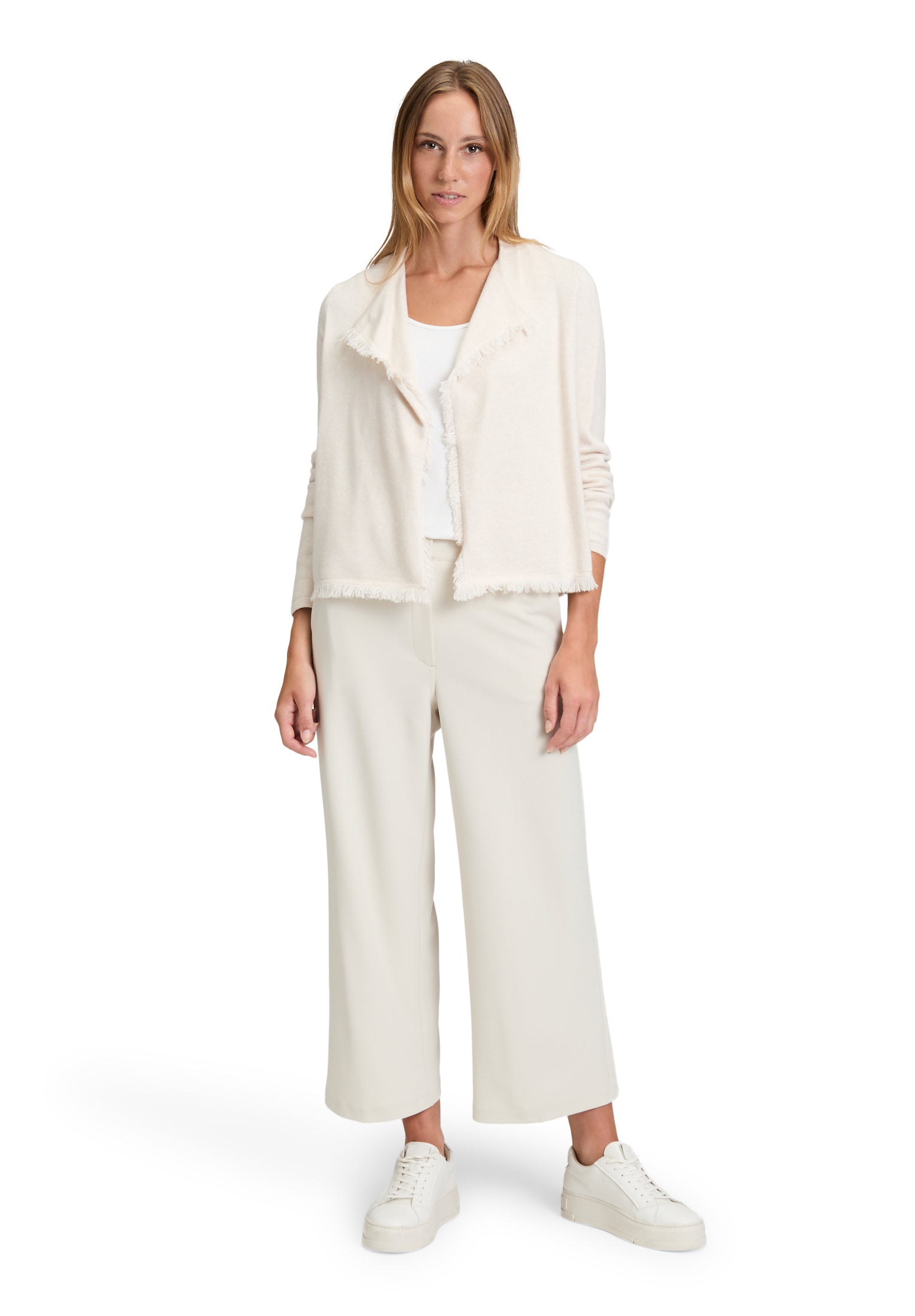 Strickjacke - Fransenbesatz