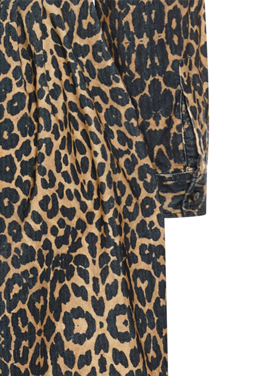 Baumwollkleid -  Bindegürtel