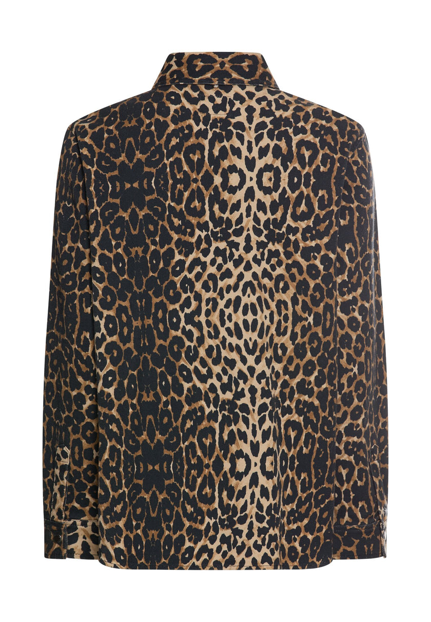 Langarmbluse - Animalprint