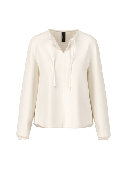 Schlupfbluse - Schleifenband