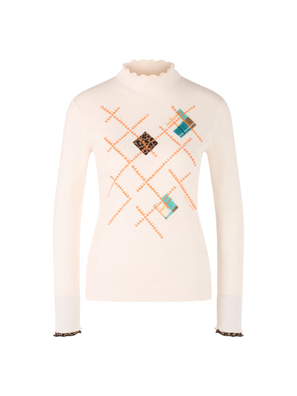 Langarmshirt - Rollkragen