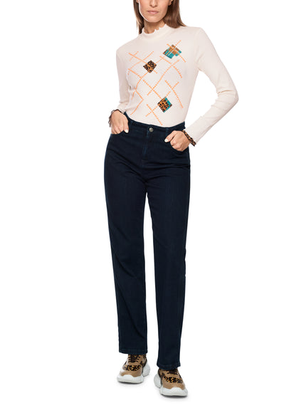 Langarmshirt - Rollkragen