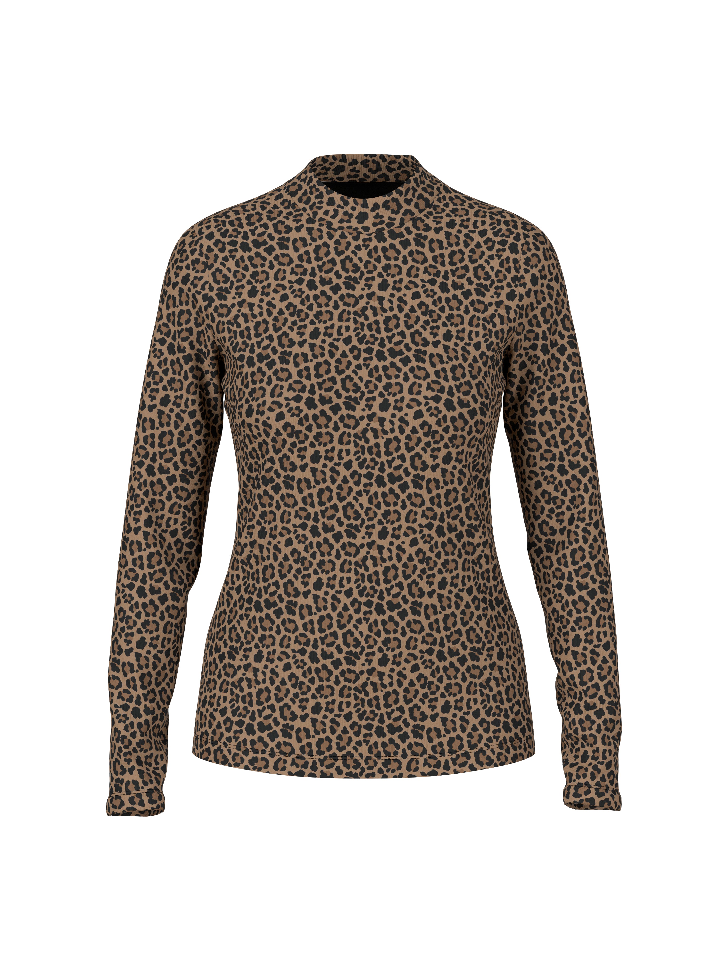 Langarmshirt – Leo-Print