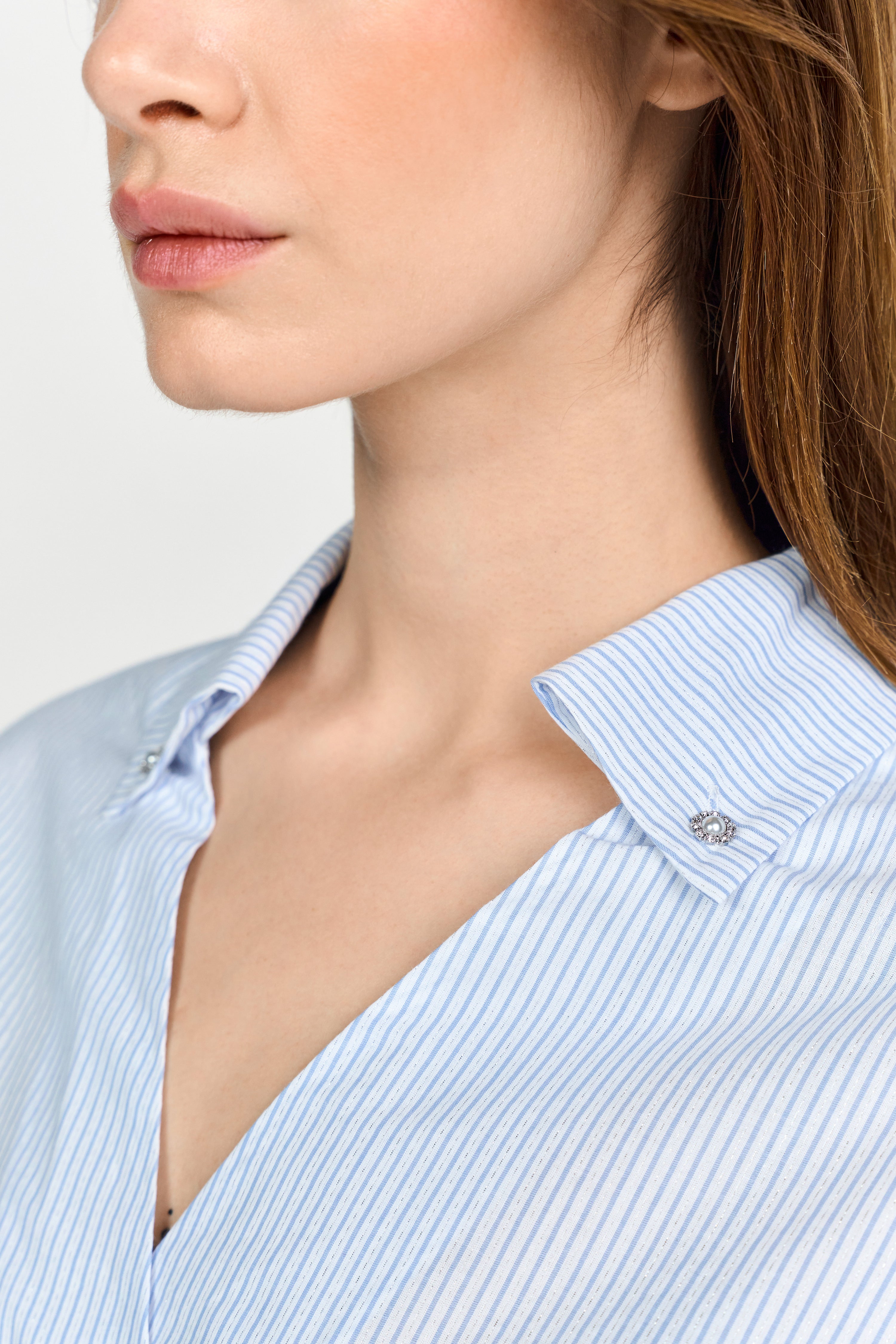 Hemdbluse - Puffärmel