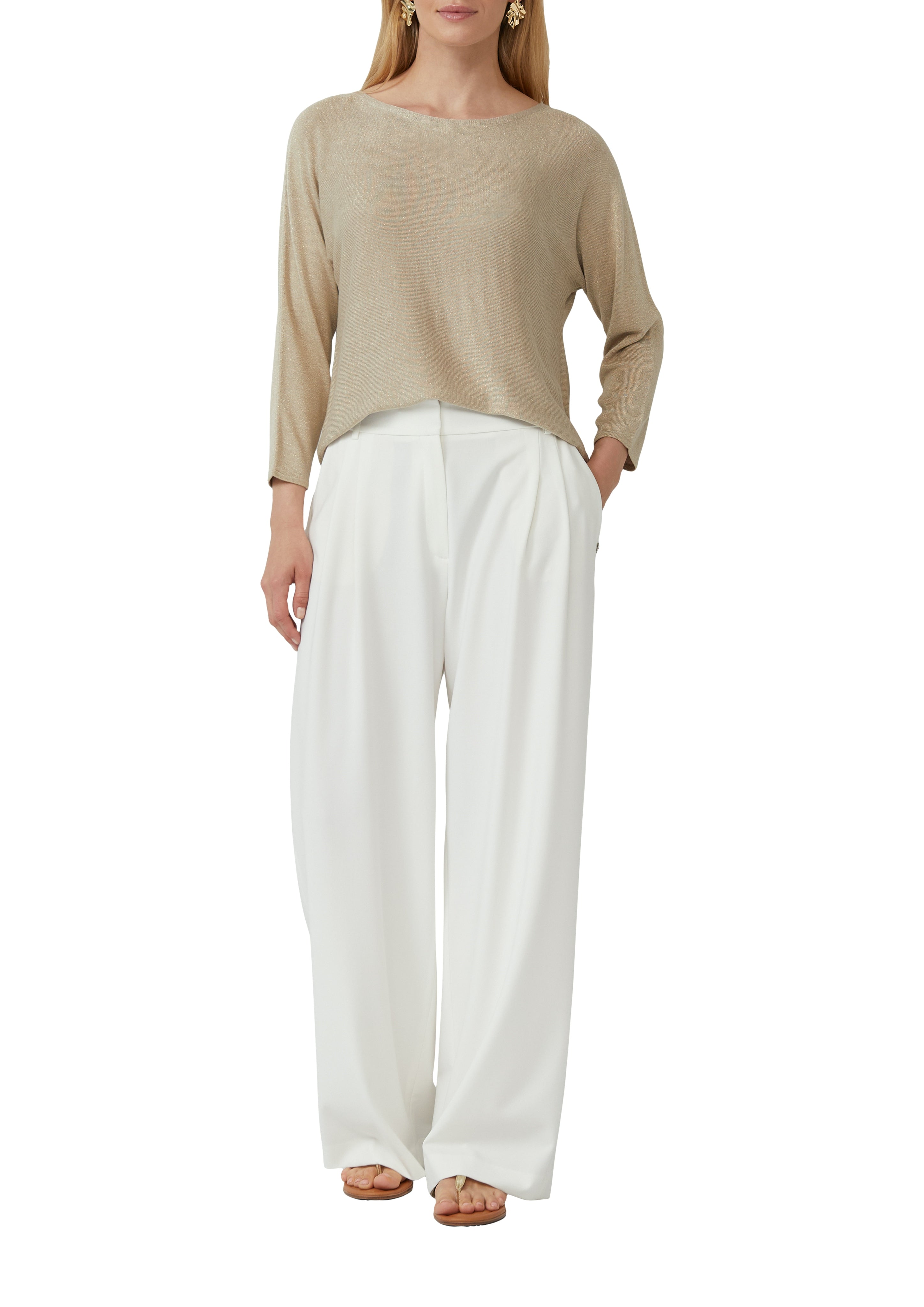 Strickpullover - Glitzergarn