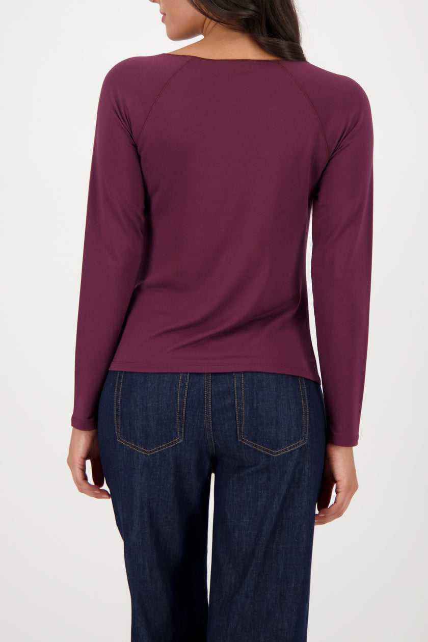 Langarmshirt - Modalmix