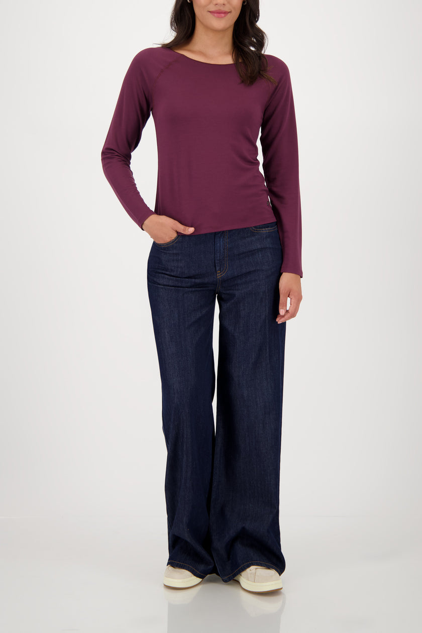 Langarmshirt - Modalmix