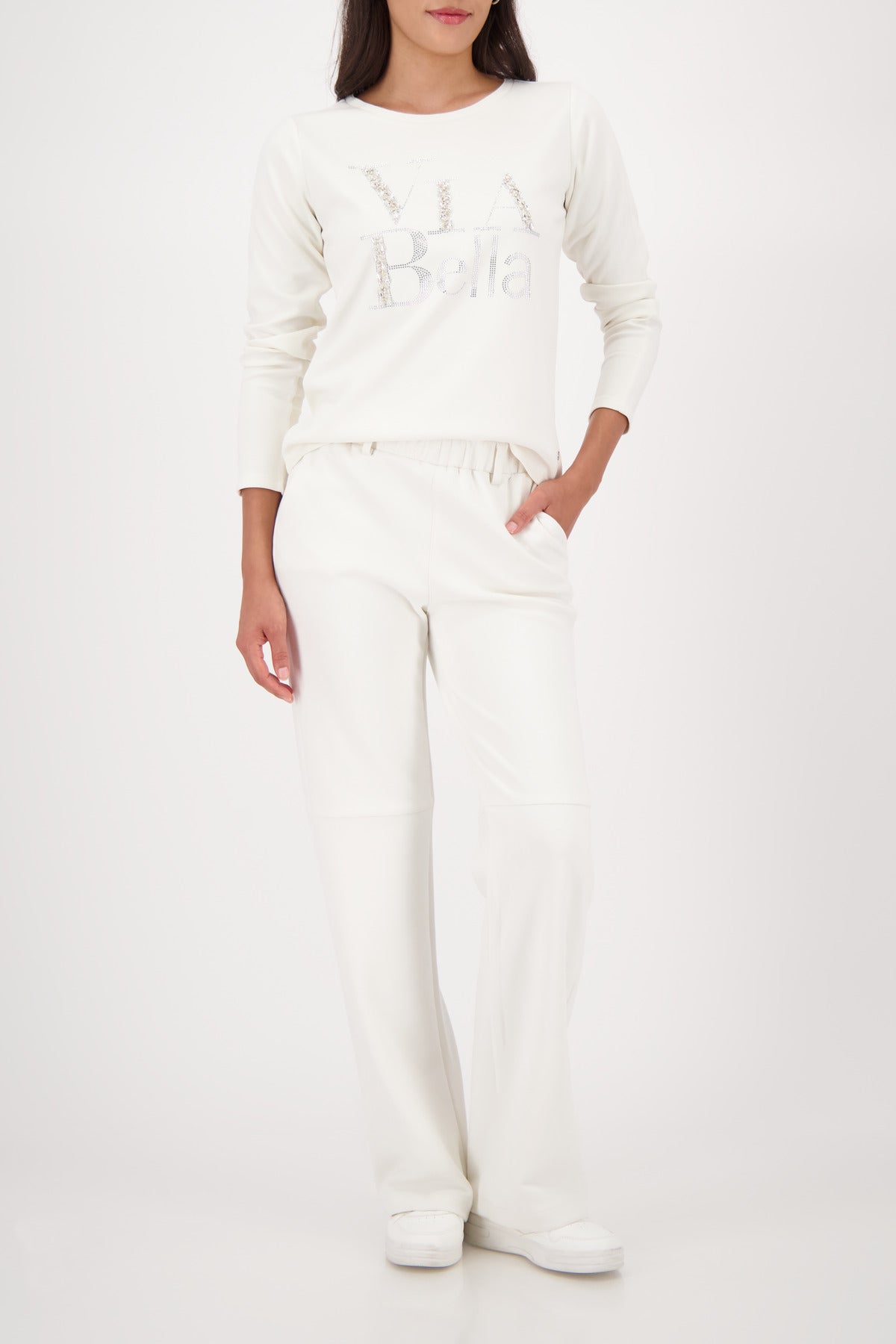 Langarmshirt - Strassbesatz