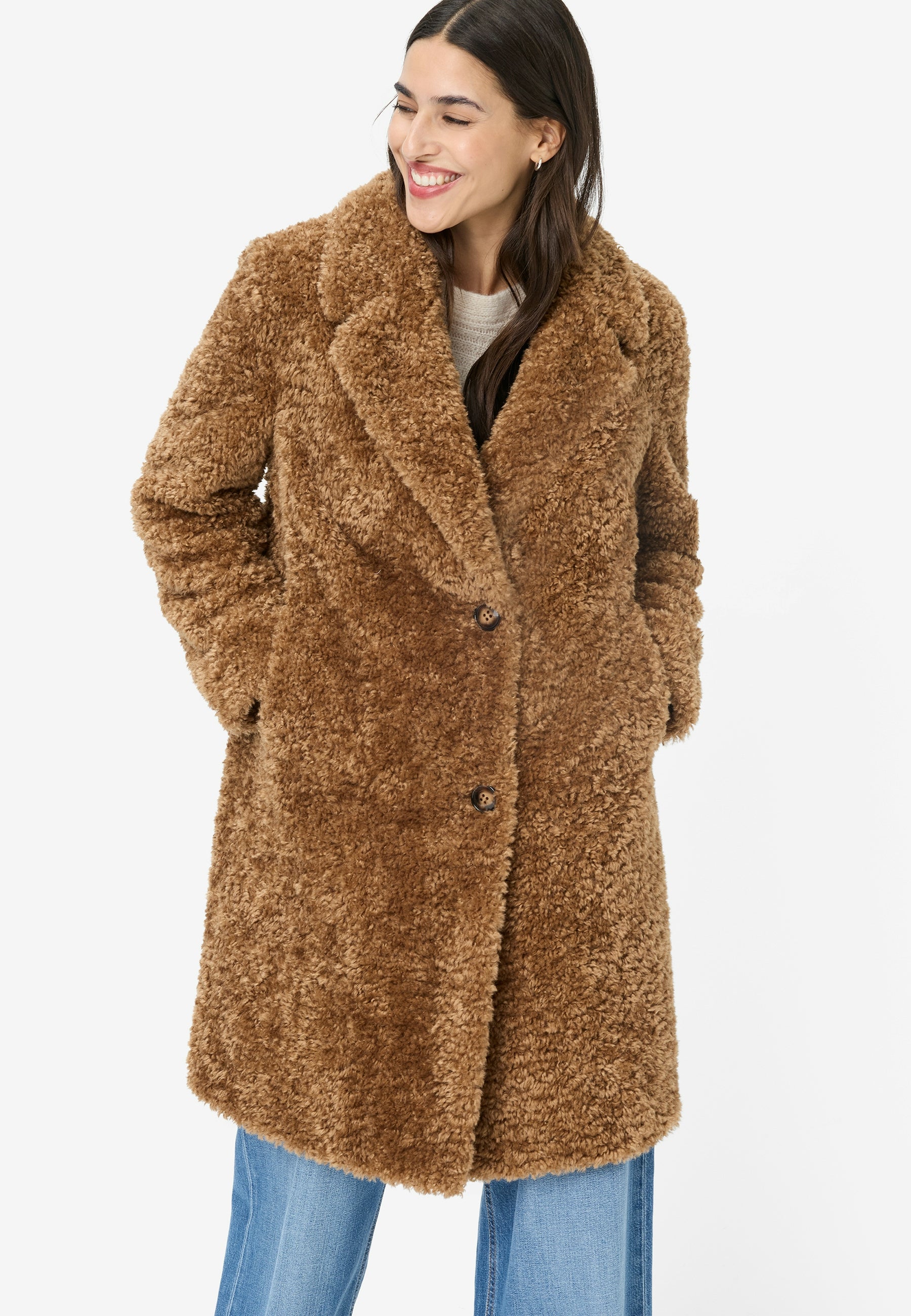 Webpelzmantel - Kurz