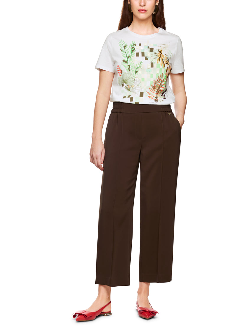 Baumwollshirt - floraler Print