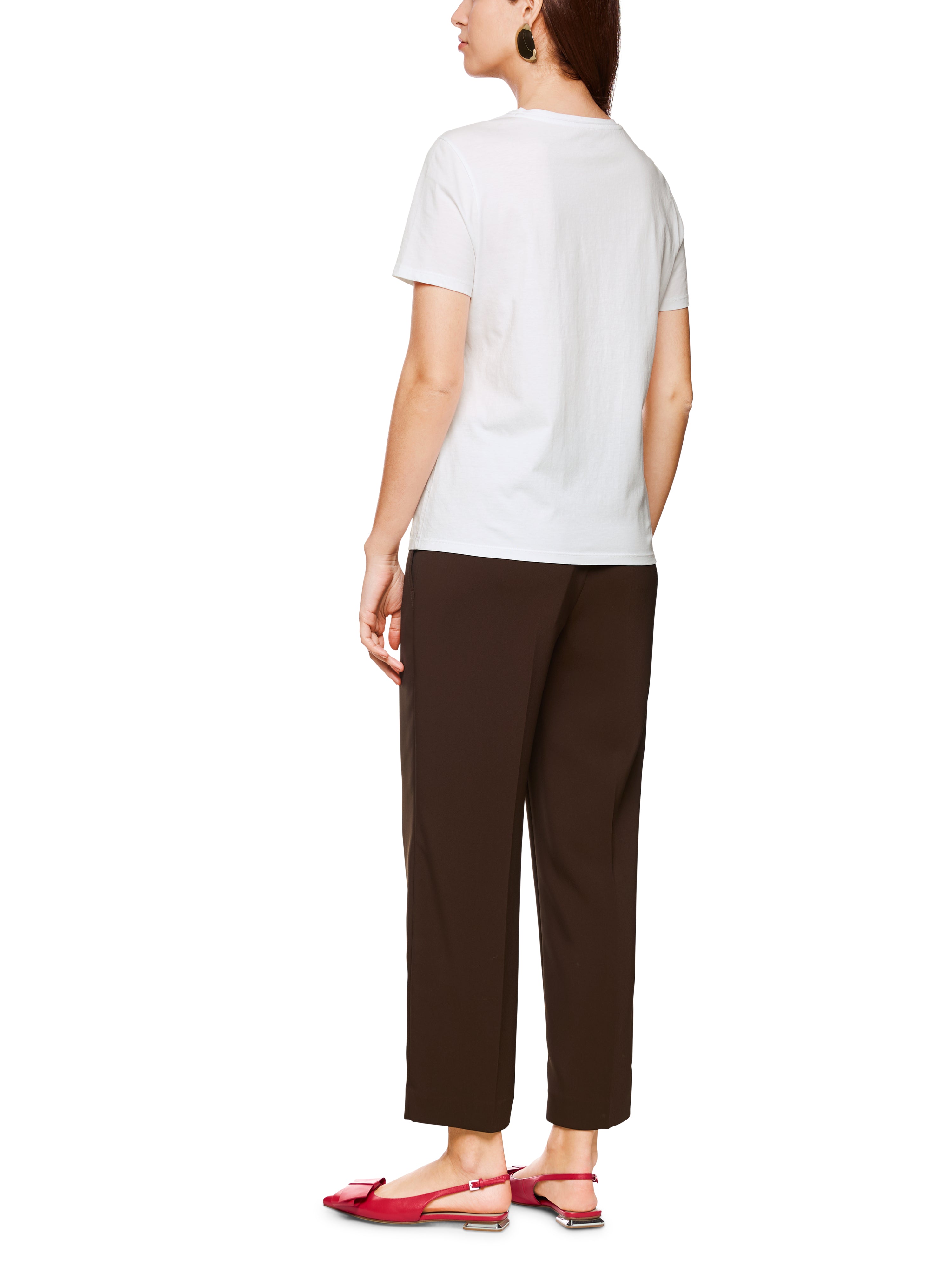 Baumwollshirt - floraler Print