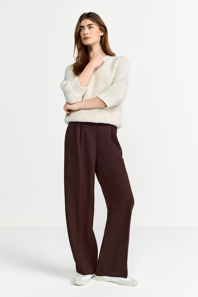 Kurzarmpullover - Bouclé