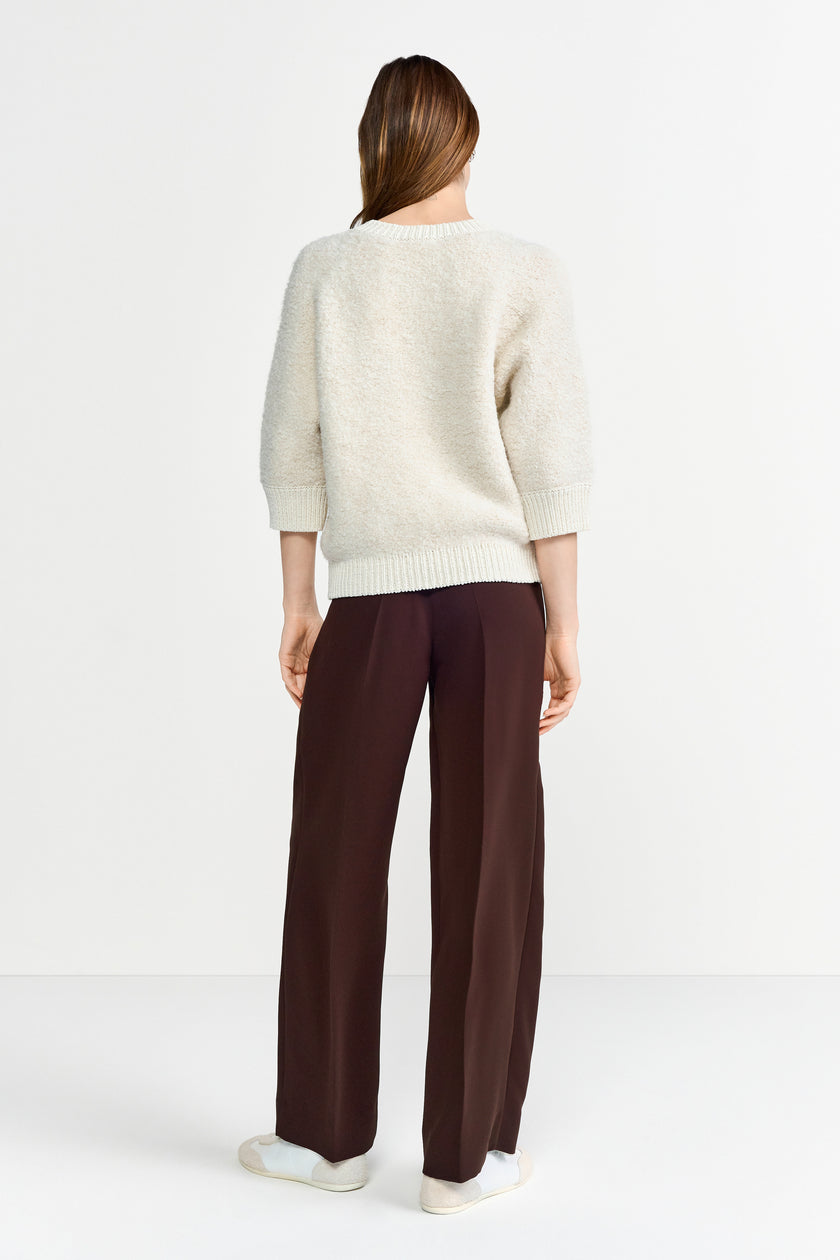 Kurzarmpullover - Bouclé