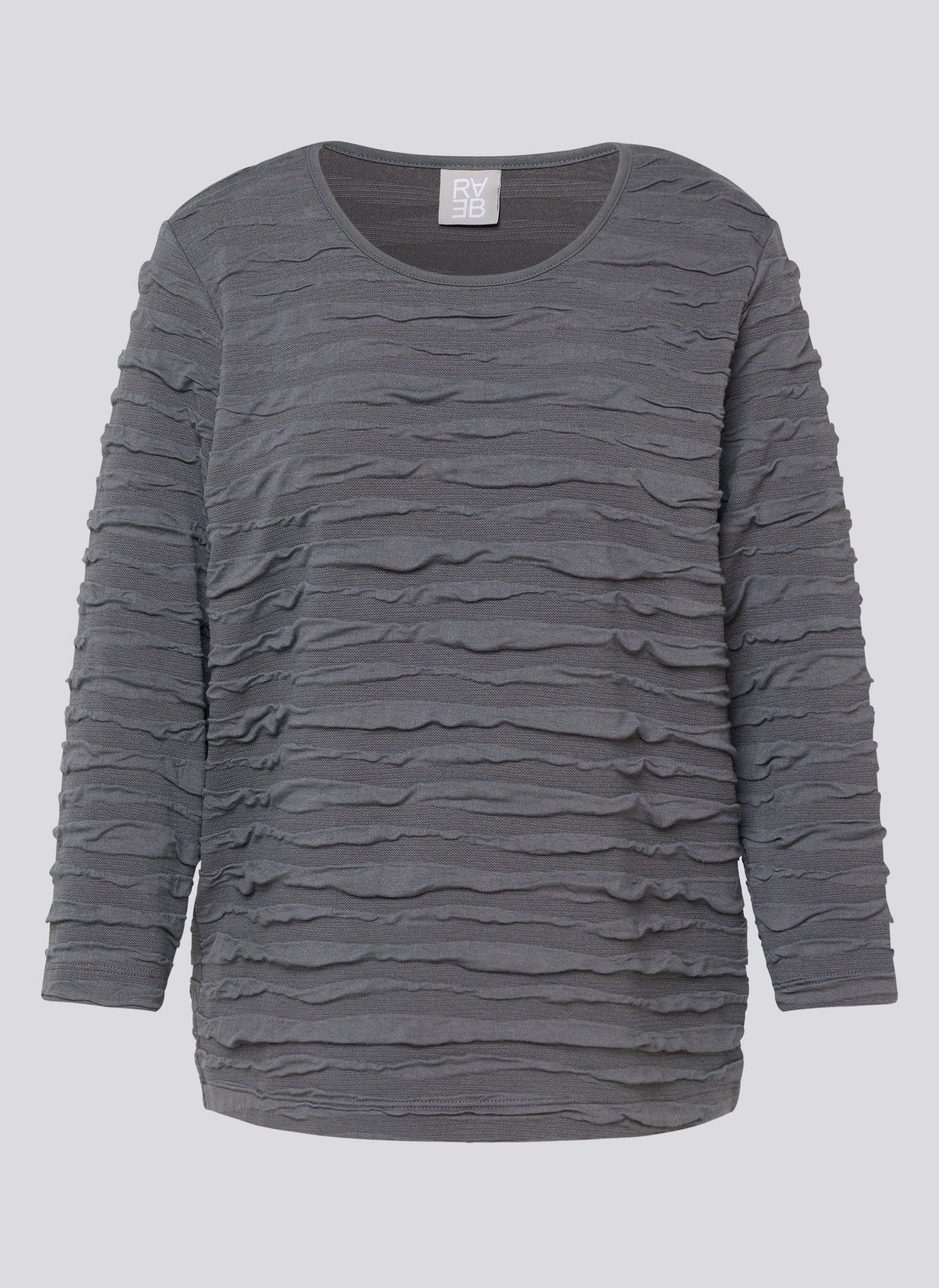 Langarmshirt - Wellenstruktur