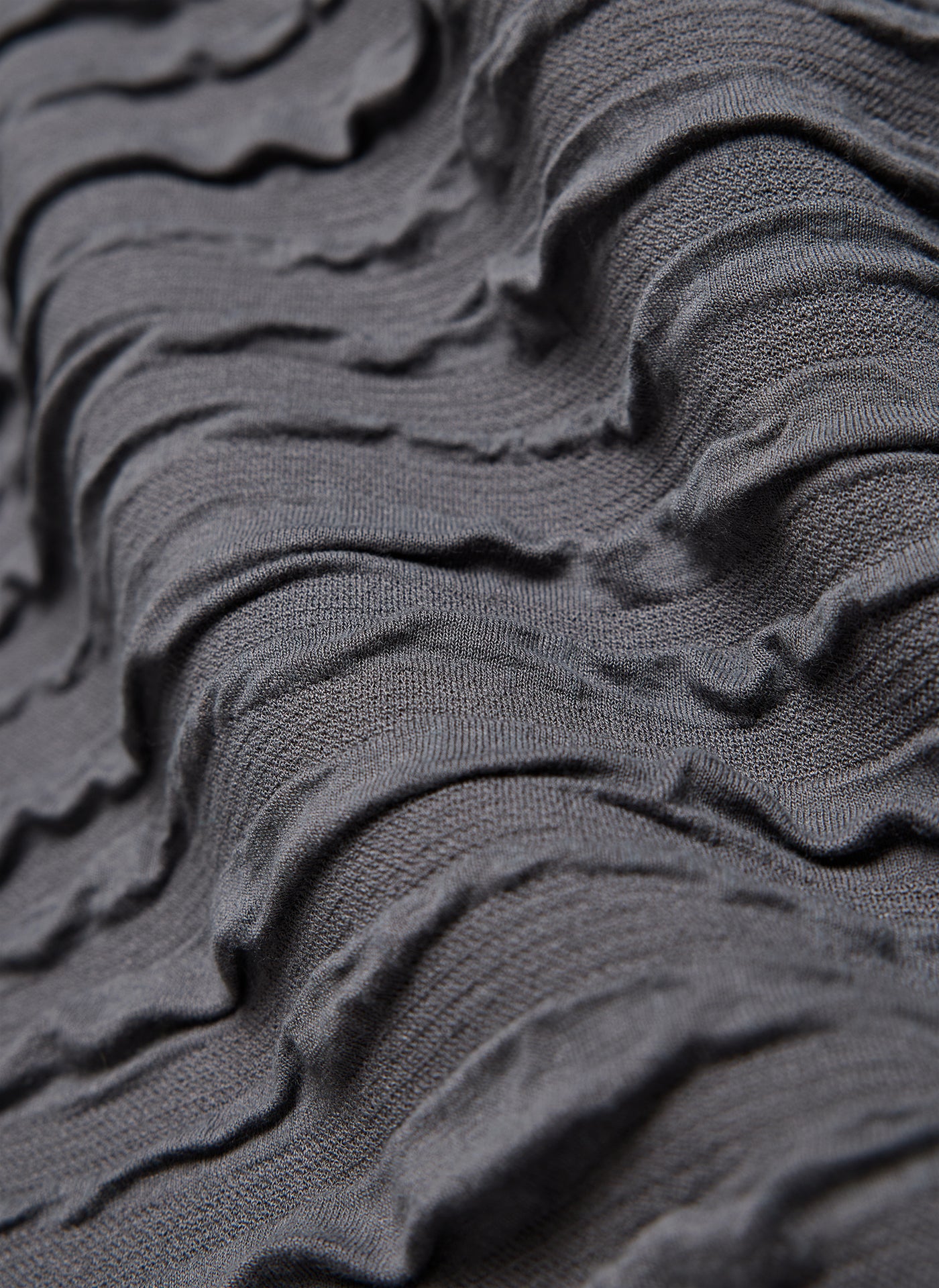 Langarmshirt - Wellenstruktur