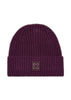 Mütze - Wollmischung - Rippenstrick