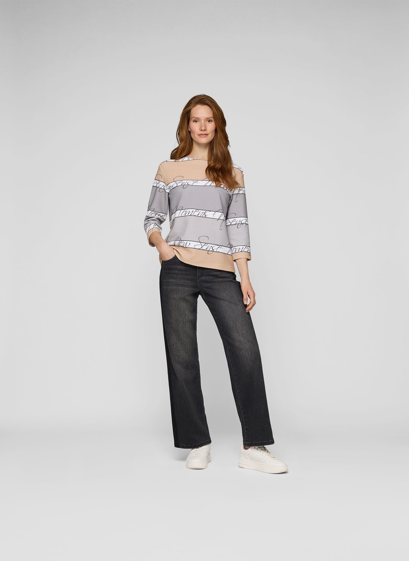 Langarmshirt - Blockstreifen