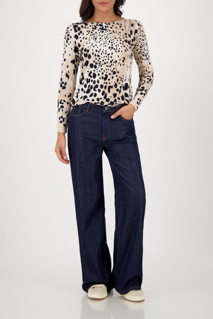 Langarmshirt - Animalprint