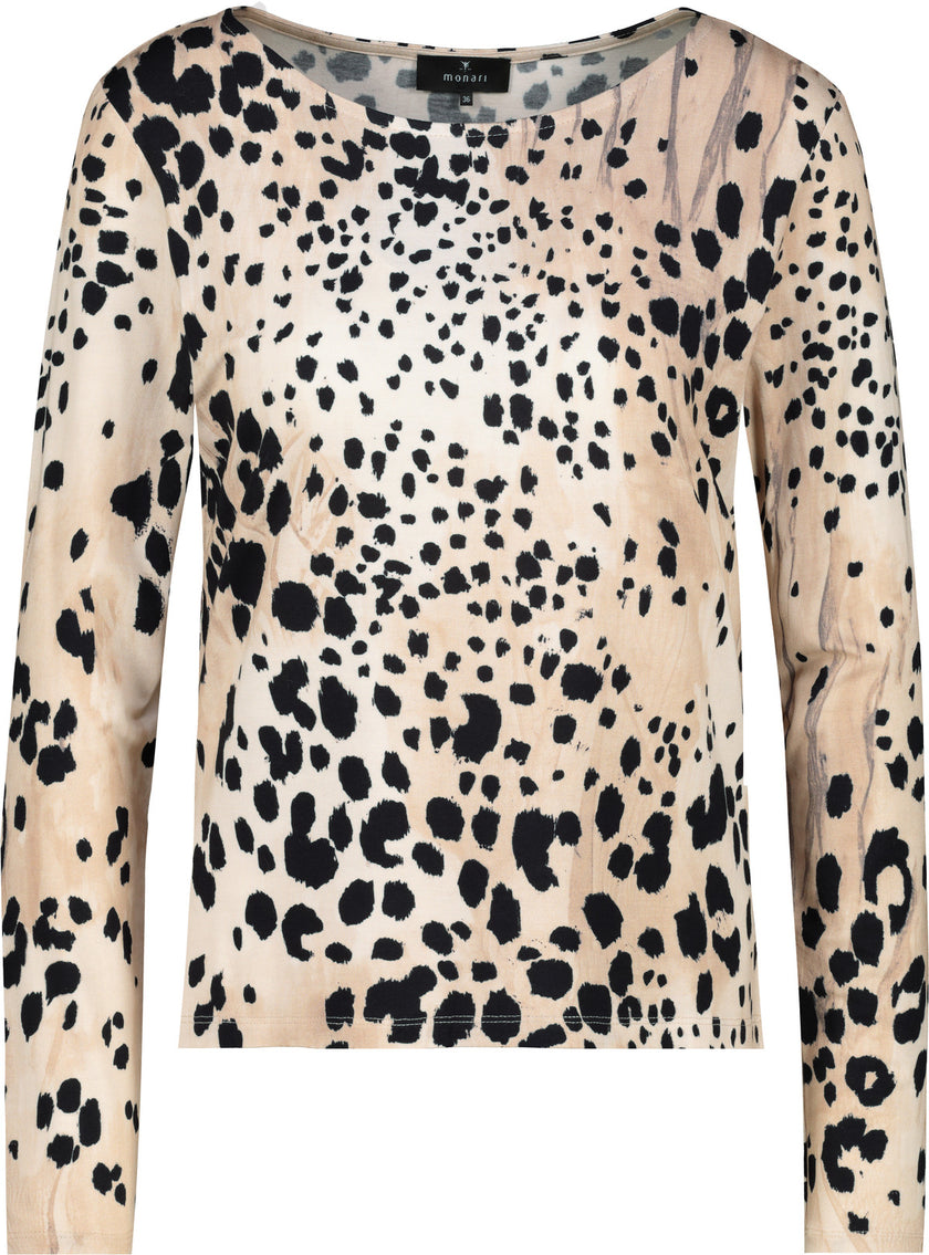 Langarmshirt - Animalprint