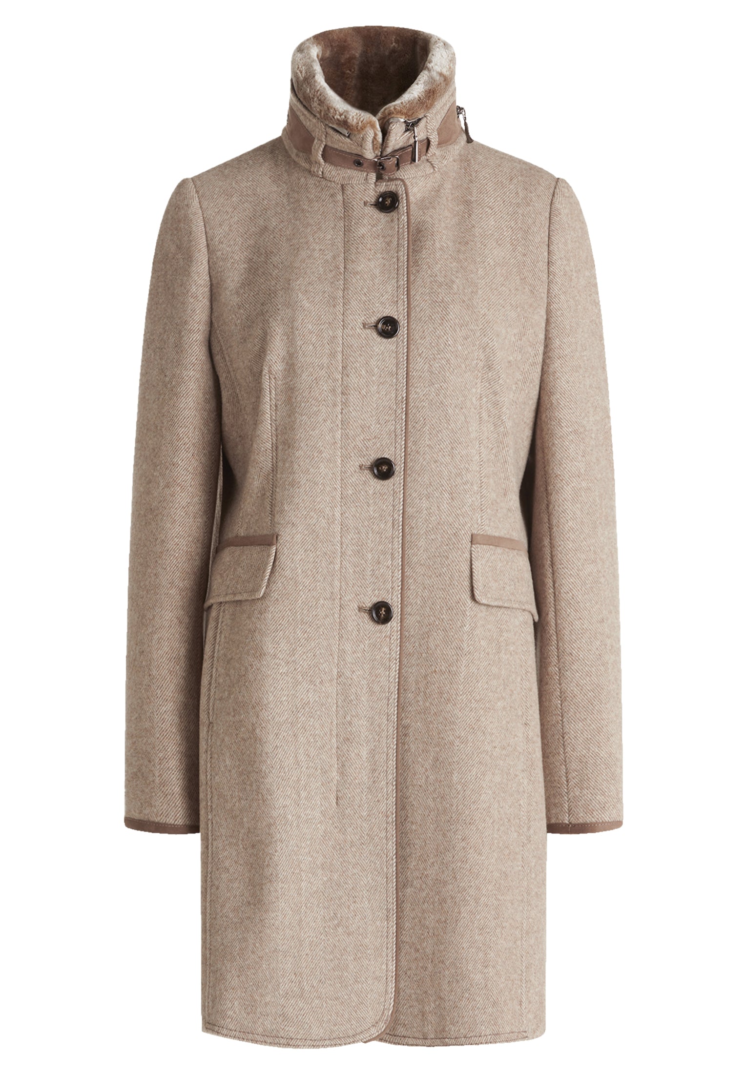 Wollmantel - Stehkragen