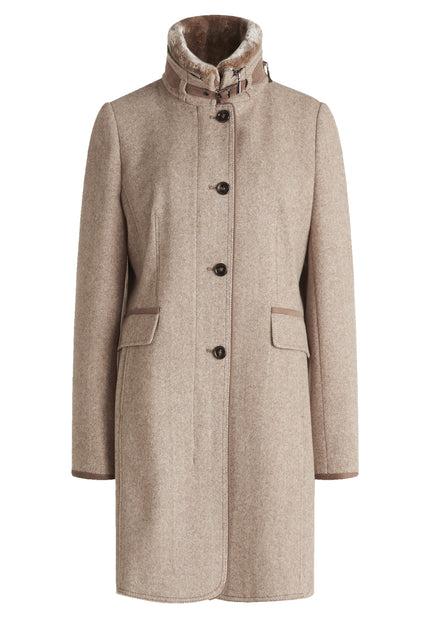 Wollmantel - Stehkragen